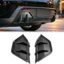 2PCS Rear Diffuser Compatible with Tesla Model Y Juniper 2025 2026, ABS Rear Bumper Lip Splitter (Matte Black)