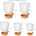 GARDIFE Plant Pots 7/6.5/6/5.5/5 Inch Self Watering Planters with Drainage Hole, Plastic Flower Pots, Nursery Planting Pot for All House Plants, African Violet, Flowers, and Cactus,White