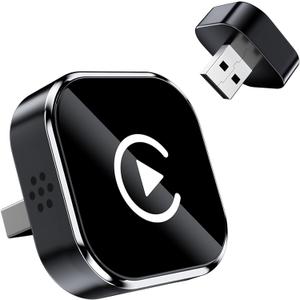 Wireless CarPlay Adapter for iPhone, 2025 Upgraded Wired to Wireless for Apple CarPlay, Mini USB Design Car Play Adapter with Type-C Extension, Plug and Play, Stable Connection & No Latency (White) Wireless CarPlay Adapter for iPhone, 2025 Upgraded Wired to Wireless for Apple CarPlay, Mini USB Design Car Play Adapter with Type-C Extension, Plug and Play, Stable Connection & No Latency (White)