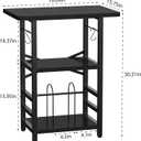 YAKANJ Record Player Stand with Extended Desktop,Large Record Player Table with Vinyl Storage,Turntable Stand with Record Holder Vinyls Display Shelf for Music Room Studio,Modern Black, 15.75 x 19.69 x 30.31 inches