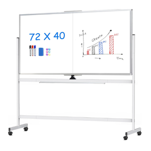 maxtek Rolling Whiteboard, 72x48 Large Double-Sided White Board Dry Erase on Wheels, Giant Magnetic White Board Standing for Office, School, Home Office, Homeschool(72 x 48)