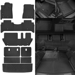 Floor Mats for Nissan Armada/Infiniti QX80 2025 8 Seats Floor Mats & Trunk Mat & Backrest Mats All Weather for Nissan Armada Accessories Guard Odorless Anti-Slip Floor Liner Floor Mats for Nissan Armada/Infiniti QX80 2025 8 Seats Floor Mats & Trunk Mat & Backrest Mats All Weather for Nissan Armada Accessories Guard Odorless Anti-Slip Floor Liner