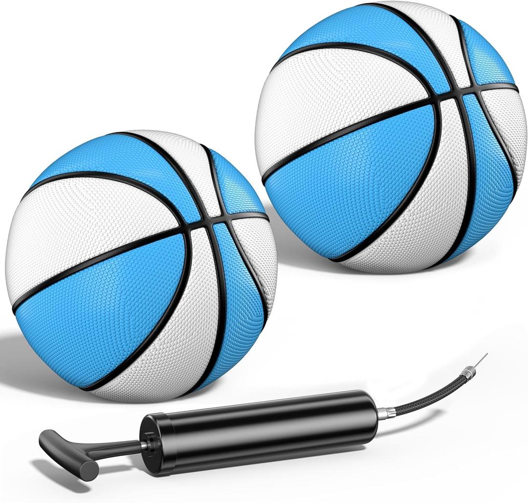 Uladis 2 Pack Pool Basketball - Choose Between Size 3 and Size 6, Waterproof Ball with Anti-Slip Grip, Sturdy for Swimming Pool Basketball Hoops & Games