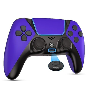 YU33 Ymir Scuf Wireless Controller Works with Modded PS4 Controller, Elite Control Remote Fits Playstation 4 Controller, Joystick/Controles de Pa4 with Mapping/Turbo/1200 mAh Battery, Purple