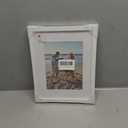 decorUhome 8.5 by 11 Picture Frame, Display Pictures 6x8 with Mat or 8.5x11 without Mat, Wall & Tabletop Display Certificate Frame, White, 1 Pack