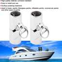 Heavy Dudy Marine Swivel Pipe Connector,Stainless Steel 316 Folding Swivel Connector Boat Rail Tube Pipe Fittings For22/25mm OD Tube/Pipe