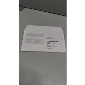 W2 Envelopes Self-Seal Designed for Printed W2 2 Up Laser IRS Tax Forms, 25 of Double Window Security Envelope, For QuickBooks Desktop and Other Tax Software, 5 5/8 x 9