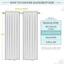 Chiffon Backdrop Curtain Pink Sheer Curtain Backdrop 5ft x 10ft 2 Pieces Wedding Party