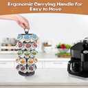 K Cup Holders,K Cup Holder, K Cups Holder,K Cup Carousel, Coffee Pods Holder Storage Organizer Stand,No Assembly Required,Black (40 Pods Capacity Easy Assembly Glossy Black)