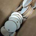 300 Pcs Unfinished Wood Circle Pendants Round Disc Blank Natural Wooden Ornaments for Decoration DIY Craft Art Supplies (Round 1 x 1 x 0.12 inches)