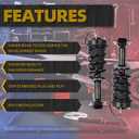 Dasbecan 2Pcs Front Struts Shock Absorber Assembly W/Magnetic Spring Compatible with 2015-2020 Cadillac Escalade Chevy Suburban Tahoe GMC Yukon XL Sierra 1500 Replace# 84977478 580-1032
