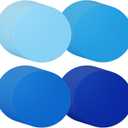 100 Pcs Blue Paper Place Mats Disposable Paper Placemats Wedding Bridal Shower Halloween Thanksgiving Winter Holiday Birthday Party Supplies Home Dinning Decor (Blue,13 Inch)