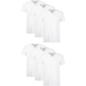 Hanes Men's Undershirts T-Shirt Pack, V-Neck Cotton Tees for Men, Moisture-Wicking, Odor Control, White Multi-Pack, L