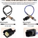 2Pcs Oxygen Sensor Upstream & Downstream 234-5068 234-4575 Compatible for 2013-2016 Ford Escape 2.0L L4 Turbocharged, 2015-2018 Focus 2.0L L4 Not Turbocharged