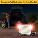 LED Work Light Rechargeable Outdoor, 13000mAh Work Flood Lights 10000LM with 4 Light Modes for Camp Essentials, IP65 Waterproof LED Lantern for Emergency, Power Outages, Car Repair, Tent