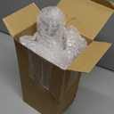 Yinkin 50 Pcs 2 oz Plastic Martini Glasses Disposable Clear Cocktail Dessert Parfait Glasses Unbreakable Mini Martini Cups for Wedding Party Bowl Ice Cream (Stem)