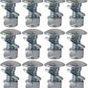 710-0451 784-5580 712-04063 (12/Pack) Replacement Stainless Steel Skid Shoe Bolts Carriage Bolts Nuts and Washers Kit for MTD Cub Cadet Snow Blower (5/16-18) 3/4"