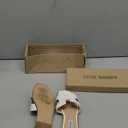 Steve Madden Women's Hadyn Sandal (7.5, White Leather)