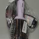 JIGGL Extra-Large-Oval-Barrel Blow Dryer Brush Straightener: One Step Hot Air Hair Dryer Brush for Medium and Long Hair Women, Straightening/Smoothing/Drying/Volumizing, Purple