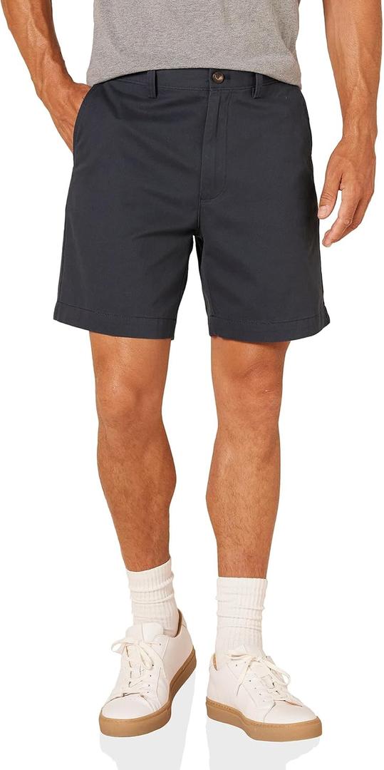 Men's Classic-Fit 7" Chino Shorts (36, Dark Navy)