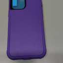 SunStory Compatible with iPhone 12/12 Pro Case with HD Screen Protector, 3-Layer Heavy Duty Full-Body Cover,3 in 1 Hybrid Protective Case for iPhone 12/12 Pro 6.1",Purple