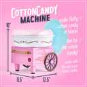Nostalgia Vintage Cotton Candy Machine - Countertop Cotton Candy Maker With 2 Reusable Cones & 1 Sugar Scoop - Use Hard Candy or Sugar to Create Fluffy, Delicious Treats in Minutes-Pink