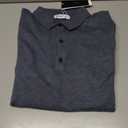 Men's Polo Sweater Fashion Collar Casual Sweater (Blue, L)