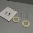 Waydress Small Floral Boutonniere Magnets Corsage Brooches Magnet and 2 Rolls 1/2 Inch x 30 Yards Floral Wrapping Tape for Handmade Wedding Bride Boutonnieres Bouquet Stem Wrapping (White,10 Pairs)