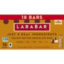 Larabar Peanut Butter Chocolate Chip, Fruit and Nut Bars, Gluten Free and Vegan, 18 Ct, 28.8 oz (EXP 08/06/26)