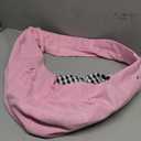 Dog Carrier Sling - Reversible Puppy Carrier Purse with Storage Pocket, Hand-Free Dog Sling Carrier for Carry Small Dogs and Cats, Travel Safety Harness, Dog and Cat Harness (Pink)