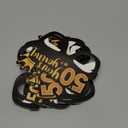 Sumind 24 Pcs Birthday Glasses Decoration Paper Eyeglasses Birthday Sunglasses to Wear for Men Women Table Decor Party (Gold)