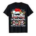 Family Christmas 2025 Matching Outfit Xmas Squad Santa T-Shirt