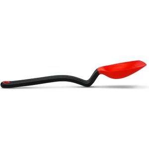 Dreamfarm Supoon Non-Stick Sit-Up Silicone Scraping, Serving, Cooking Spoon Measures 5ml Tsp & 15ml Tbsp - 11" Red (Regular)
