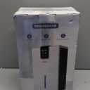 Dehumidifier, Dehumidifiers for Home,98 OZ Water Tank, (1000 sq.ft) Quiet Dehumidifier for Basement Bathroom Bedroom with Humidity Display, Auto Shut Off, Relaxing 7 Color Ambient Light(Gray)