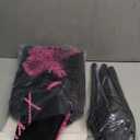 Spooktacular Creations Halloween Witch Costume Kids, Light Up Witch Dress with Hat and Broom for Girls, Toddlers Bat Outfit Set for Halloween Costumes Role Play Parties, Pink (Large(10-12 yrs)