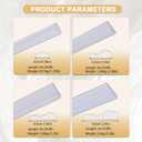 Peel and Stick Accent Wall Molding, 9.8FT x 1.57IN Self-Adhesive Chair Rail Trim for Interior Decoration (Primed White)