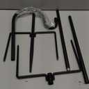 Kingsyard Adjustable Shepherd Hooks for Outdoor - 60 INCH Heavy Duty Bird Feeder Pole with 5 Prong Base, Hummingbird Feeder Stand, Garden Plant Baskets, Weddings Decor, Solar Light Lanterns