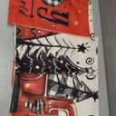 DIYDEC 4pcs Christmas Pillow Covers 18x18 Inch Red Pillow Covers Xmas Decorations Buffalo Tree Truck Merry Christmas Pillows Winter Holiday Farmhouse Seasonal Throw Case Decor for Sofa Couch