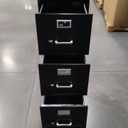 Anderson Hickeyco Office Furniture, 4 Drawer Vertical File Cabinet with Lock, Metal Filing Cabinets with 4 Drawers for Hanging Files and Letter Files, 26.5" Deep, Black