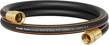 Giraffe Tools Leader Hose 10ft x 5/8", Short Water Hose Heavy Duty for Hose Reel, Lightweight, Flexible with Female Female Fittings