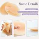 Silicone Hip Pads Adhesive for Women - Reusable Butt Lift Enhancer Pads, Sticky Buttocks Enhancer(2 Pieces) (Beige, L)