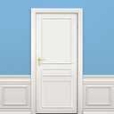1 Set Peel and Stick Door Moulding Kit 3-Layer Premade Door Panels Molding Trim Self Adhesive 3D Trim for Mirror Window Frame Decor(Top 22"x34.6" Middle 22"x6" and Bottom 22" X 20")