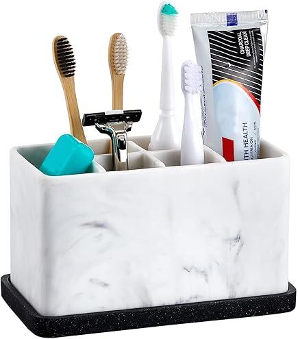 Luxspire Toothbrush Holder, Ink White