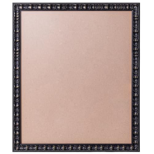ArtXO 20x24 Picture Frame Black: Wooden Frames for 20 by 24 Poster Portraits Display, Gallery Wall Hanging Canvas Frames 24x20 for Home Wall Art Decor