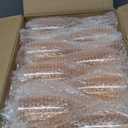 XUWAIDSGN 24 Pcs Champagne Flutes Plastic Wine Glasses Bulk Vintage Champagne Flutes Mimosa Bar Glasses Stemmed Drinking Cups 5.4OZ for Christmas Birthday Wedding Bride (24, Rose gold glitter)