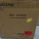 AWTATOS Cube Storage Organizer Storage 12 Cube Bookshelf DIY Plastic Closet Storage Shelves with Wooden Mallet, Ideal Storage Solution for Home, Bedroom, Translucent White