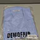 Men's Short Sleeve Button Down Shirt Cuban Collar Anti-Wrinkle Shirt Casual Summer Beach Shirt (Large, Light Blue)