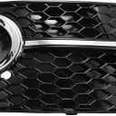 X AUTOHAUX Front Right Fog Light Grille Honeycomb Type Grill Cover for Audi Q5 SQ5 S-Line 2013-2017 8R0807682J