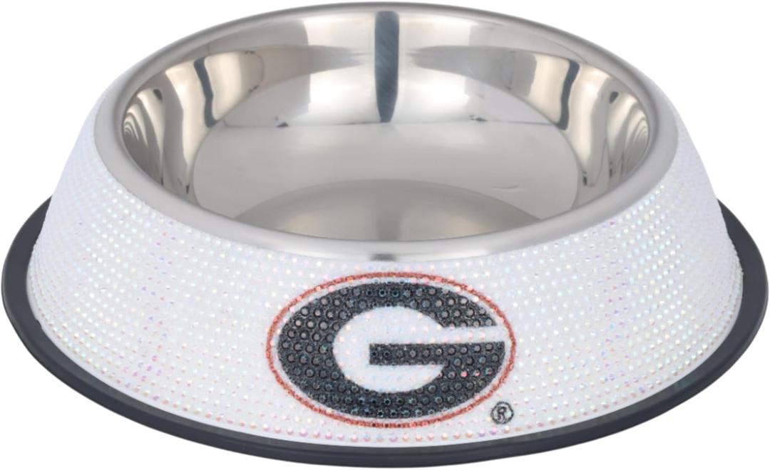 The Memory Company | Licensed NCAA Bling Team Logo Stainless Pet Bowl