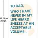 3 x IDU Fathers Day Card, Funny Fathers Day Cards Gifts Decorations for Dad